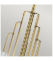 Kichler pendant light Clear fluted glass, steel Brushed natural brass