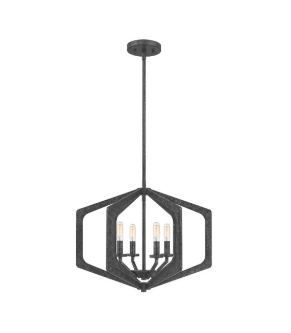 Suspension Quoizel Acier Vieux Noir