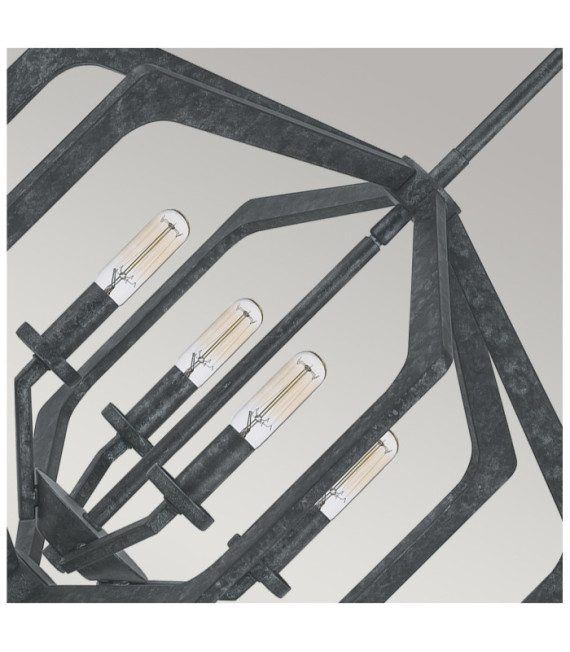 Suspension Quoizel Acier Vieux Noir
