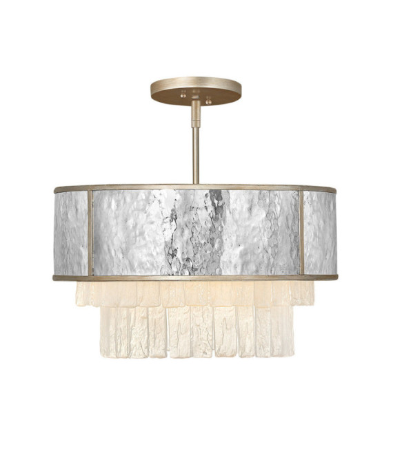 Suspension Hinkley Acier inoxydable,cristal L'or champenois
