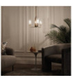 Kichler pendant light Clear fluted glass, steel Brushed natural brass