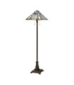 Lampadaire Quoizel Acier,résine,verre d'art Bronze vaillant