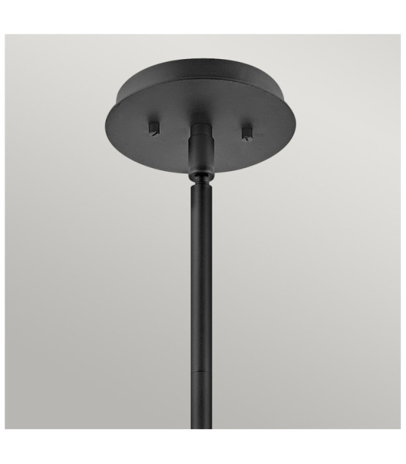 Suspension Hinkley Aluminium,verre transparent,acier Noir