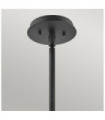 Hinkley pendant light Aluminum, transparent glass, steel Black