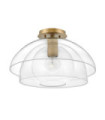 Suspension Hinkley Aluminium,verre transparent,acier Laiton Héritage