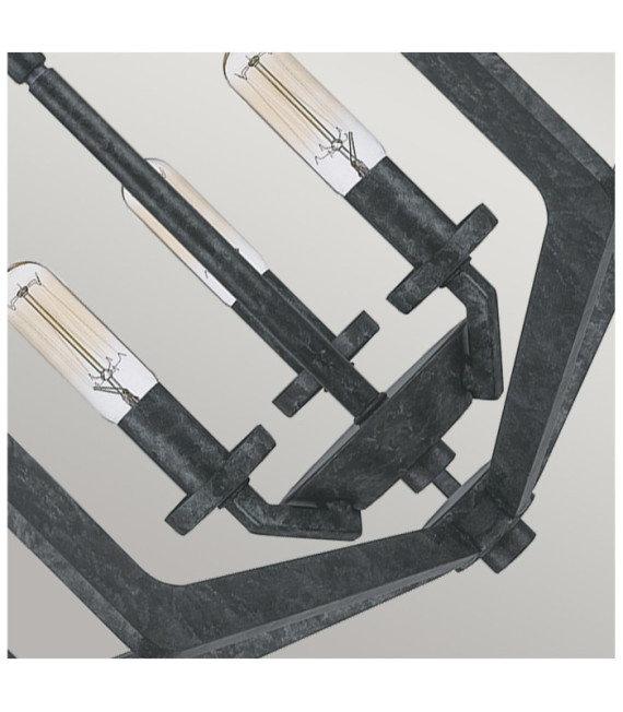 Quoizel Pendelleuchte Stahl Altschwarz