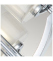 Plafonnier Hinkley Verre Opale,Acier Chrome poli