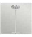 Suspension Quoizel Verre grainé transparent,acier Chrome poli