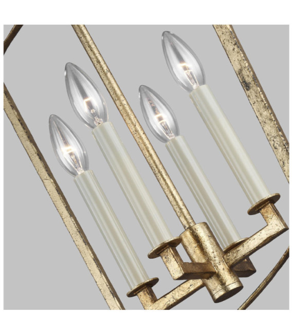 Suspension Feiss Acier Or antique
