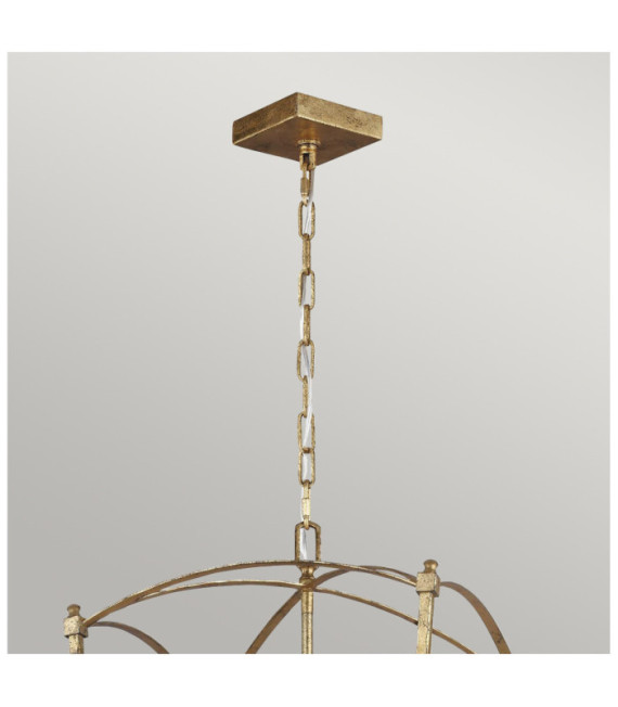 Suspension Feiss Acier Or antique