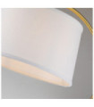 Quoizel Table Lamp Glass, Steel, Linen Brushed Brass