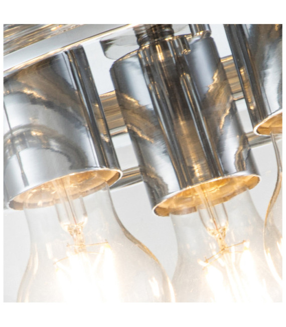 Plafonnier Quoizel Verre,Acier Chrome poli