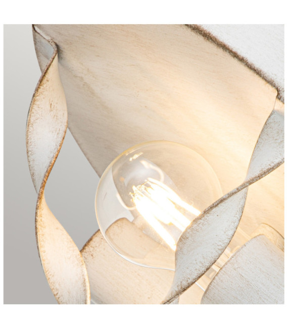 Plafonnier Quoizel Acier Blanc vieilli