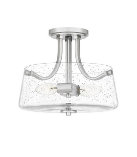 Quoizel Ceiling Light Glass, Polished Nickel Steel