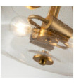 Quoizel Ceiling Light Glass, Steel Brushed Brass