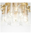 Kichler pendant light Clear glass, steel Brushed brass