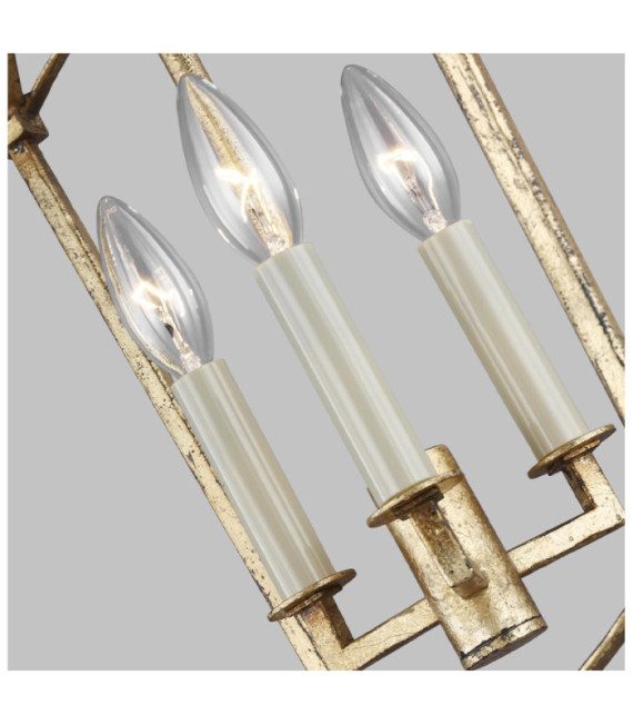 Feiss Pendant Steel Antique Gold