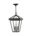 Hinkley outdoor pendant light Aluminum, transparent glass Museum Black