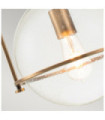 Suspension Hinkley Verre grainé transparent,acier Laiton Héritage