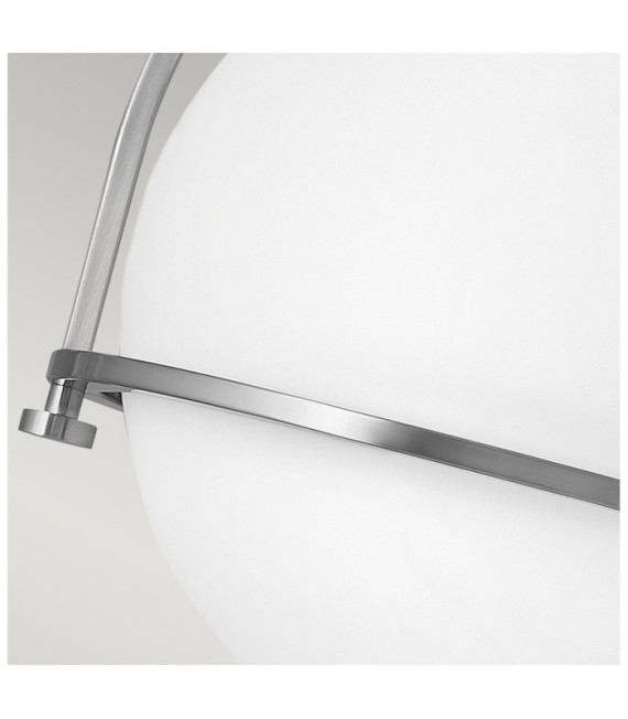 Hinkley Ceiling Light Steel, Opal Glass Brushed Nickel