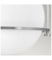 Plafonnier Hinkley Acier,Verre Opale Nickel brossé