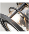 Feiss outdoor ceiling light Aluminum, steel, transparent grained glass Textured black