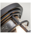 Feiss outdoor ceiling light Aluminum, steel, transparent grained glass Textured black