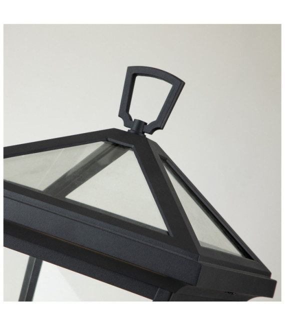 Hinkley outdoor floor lamp Aluminum, transparent glass Museum Black