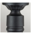 Lampe sur pied extérieur Chicago Aluminium,verre grainé transparent Noir texturé