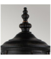 Lampe sur pied extérieur Cleveland Aluminium,verre grainé transparent Bronze patiné