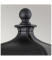 Lampe sur pied extérieur Bayview Aluminium,verre biseauté transparent Noir