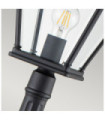 Bayview outdoor floor lamp Aluminum, transparent beveled glass Black