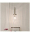 Kichler pendant light Clear fluted glass, polished nickel steel