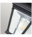 Bayview outdoor floor lamp Aluminum, transparent beveled glass Black