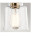 Kichler pendant light Glass, Steel Patinated brass