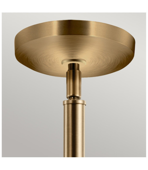 Kichler pendant light Glass, Steel Patinated brass