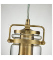 Kichler pendant light Clear glass, steel Brushed brass