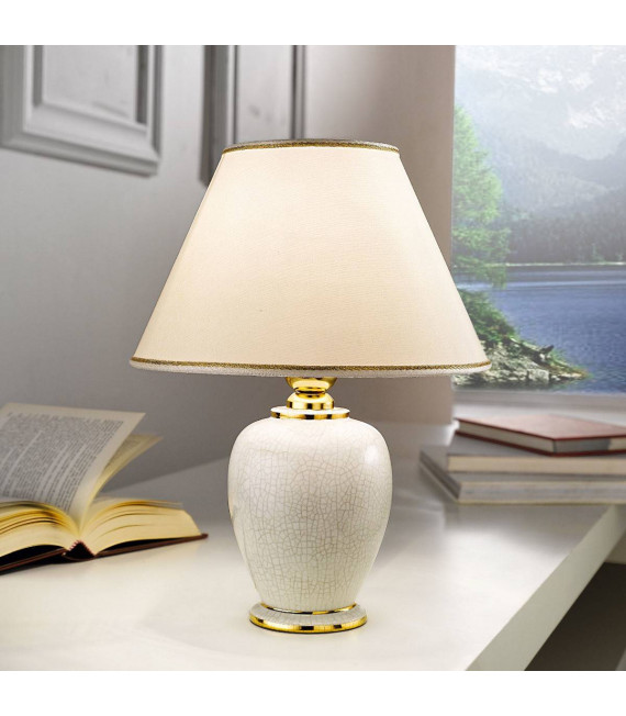 Lampada da tavolo GIARDINO in oro 24 carati 1 lampadina
