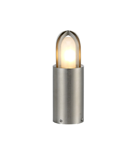 Lámpara de pie para exterior Paignton Vidrio esmerilado, acero inoxidable 316 Acero inoxidable (plata)
