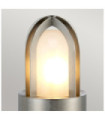 Lampe sur pied extérieur Paignton Verre dépoli,acier inoxydable 316 Acier inoxydable (argent)