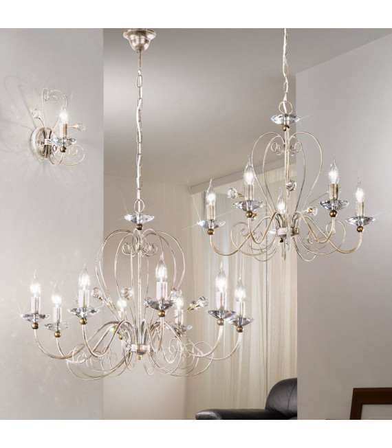 ROSSANA Applique Champagne / Oro 1 lampadina