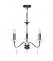 plafonnier ventilateur vintage 2 ampoules e27 max 60w brun patiné