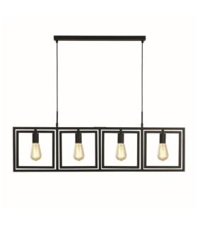Suspension Plaza Acier doux Noir mat