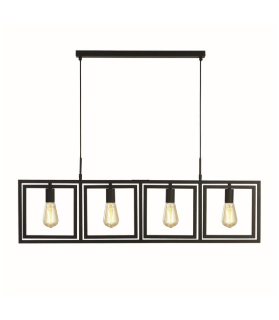 Suspension Plaza Acier doux Noir mat