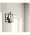 Applique murale Plaza Acier doux Noir mat