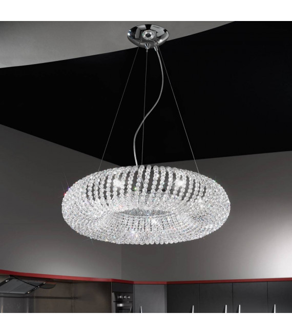 Designaufhängung CARLA Chrom 5 Lampen
