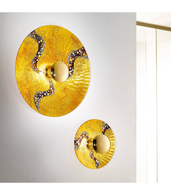 Aplique de diseño LUNA 24 quilates Oro 1 bombilla