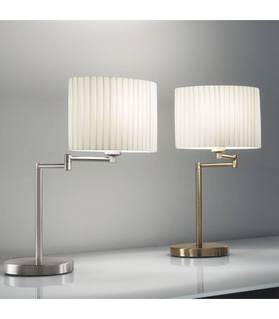 HILTON SAND Tischleuchte Nickel 1 Glühbirne