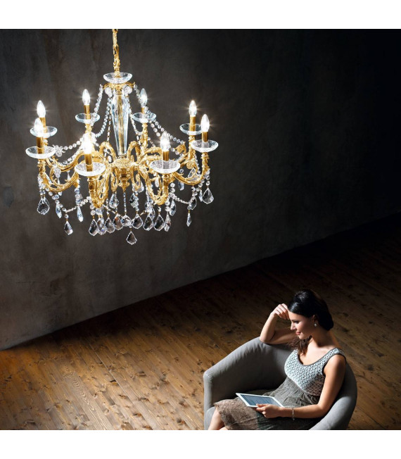 CONTARINI CRYSTAL Chandelier 8 lights - 3