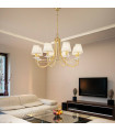Chandelier classique IMPERIAL laiton Anglais 8 ampoules